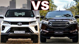 2022 Isuzu MU X vs Toyota Fortuner (2022) Excellent family SUVs! toyota fortuner, isuzu mux, review!