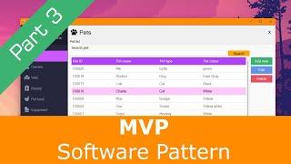 CRUD with MVP pattern, C#, WinForms and SQL Server - Part 3/3 (Final)