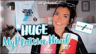 HUGE MYPROTEIN HAUL || Whey + Vegan Protein Powders, BCAAs, PreWorkout, Protein Snacks & MORE!