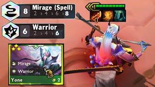 3-Star Yone SPELLSWORDS 8 Mirage + 6 Warrior |  TFT Set 7