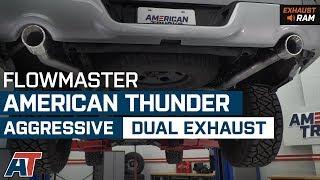 2009-2018 Ram 1500 Flowmaster American Thunder Aggressive Dual Exhaust 5.7L Sound Clip & Install