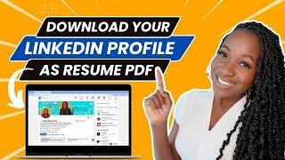 LINKEDIN TO RESUME | CREATE A RESUME IN SECONDS USING YOUR LINKEDIN PROFILE |LINKEDIN TO PDF