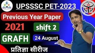 UPSSSC PET GRAPH QUESTIONS|upsssc pet previous year question paper 2021|| (2nd shift) by Sanjay sir