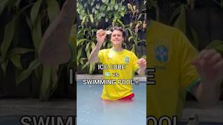 ICE CUBE VS SWIMMING POOL#icecube #vs #swimmingpool #challenge #funny #shortsvideo #shelove