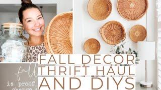 FALL HOME DECOR THRIFT HAUL | DIYS