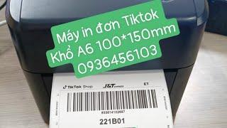 In đơn hàng Tiktok Shop trên điện thoại Iphone Xprinter XP 420B cổng LAN