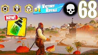 68 Elimination Solo Vs Squads Gameplay Wins (New Fortnite Chapter 5 Season 3 PS4 Controller)