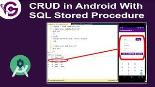 CRUD Operations in Android Studio using SQL Stored Procedure with JAVA