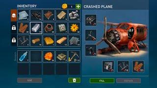 Raft Survival Ocean Nomad Crashed Plane Repair Gameplay