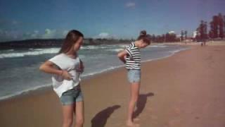 Hand Stands on manly beach