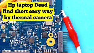 Laptop Motherboard No Power - Troubleshooting Short circuit - Fixed!! | thermal camera