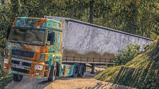 Rebuilding An Old Rusty Truck in Heavy Rain | Euro Truck Simulator 2 | Ets2