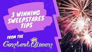 3 Winning Sweepstakes Tips #Shorts