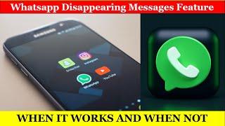 WhatsApp disappearing messages feature | Disappearing Messages | WhatsApp | Whatsapp Update | Eng