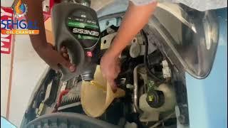 Application of LUKOIL GENESIS ARMORTECH JP Into Nissan Note E-Power #nissan #sehgaloilchange #shorts