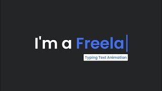 CSS Text Typing Animation | Multiple Text Typing Animation | Text Effect in CSS