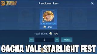 GACHA VALE STARLIGHT FEST 2024 - BUTUH BERAPA KALI GACHA? MOBILE LEGENDS