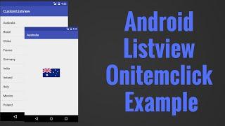 Android Listview Onitemclick Example