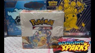 Unboxing Pokemon Surging Sparks Booster Box