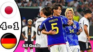 germany VS japan [1-4] highlights & all goals. HD