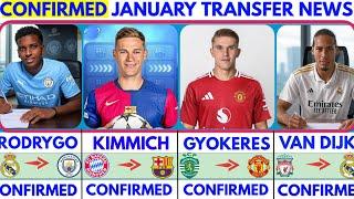 THE LATEST CONFIRMED TRANSFER NEWS AND RUMOURS WINTER TRANSFERS 2025|RODRYGO,KIMMICH,GYOKERES,VAN 