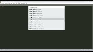 Sublime Text Editor Install Package Control & Packages