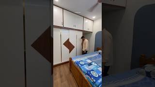 Upvc Sliding Wardrobe with Mirror Soft Closing Ceiling Touch Upvc modern Design #upvcinteriors#salem