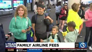 Which airlines charge for family seating, and which ones don't