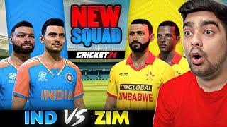 ALL NEW SQUAD! INDIA Vs ZIMBABWE T20I Series Cricket 24