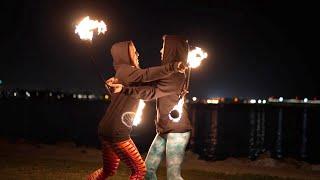 Partner Poi Duo ~ Christina & Hazel || Flow on Fire