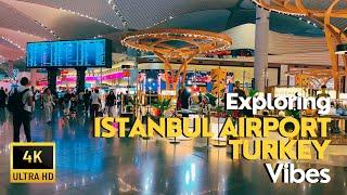 Istanbul Airport 4K Walking Tour 2024 | Explore Duty Free, Shopping in Departure Terminal | 4K UHD