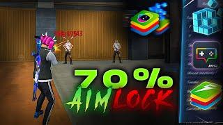 70 % AIMLOCK Setting to Get 99% Headshots : Bluestacks 5 l Msi 5.