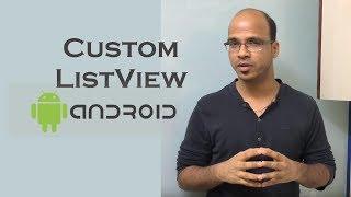 Custom ListView-ListView with Image and Text in Android | Android Tutorial for Beginners