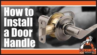 How to Install a Lever Door Handle: Part 1/2 - Kwikset Defiant Schlage