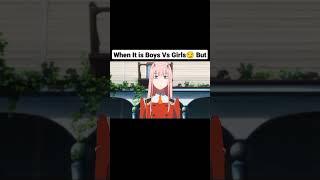When It is Boys Vs Girls But ZeroTwo is.. #shorts #fyp #fypシ #otaku #anime