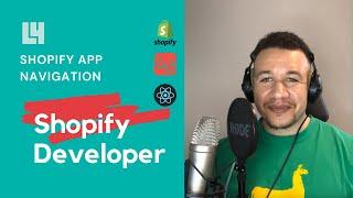 Setting Up Shopify App Navigation Menu | L4 Webdesign