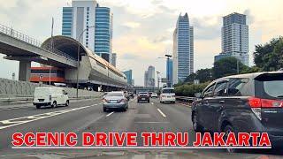 JAKARTA INNER RING ROAD [Jakarta Inner-City Toll Road]Scenic driving around Tol Dalam Kota Jakarta