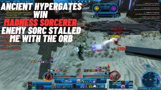 SWTOR PVP Ancient Hypergates Win Madness Sorcerer Didn't die enemy Sorc stalled me