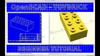 OpenSCAD Tutorial for Beginners - Model a Toy Brick