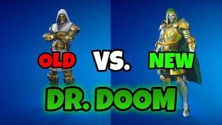 OLD Vs. NEW Dr. Doom Fortnite Skins, Which Is BETTER ⁉️ (THE WANDERER Style Gameplay + Full Review)