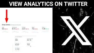 How To View Analytics On Twitter