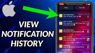 How To View Notification History On iPhone