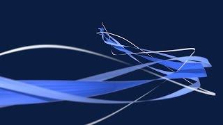 3D ribbon animation test - Lightwave 3D