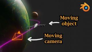 Follow A Moving Object Through Moving Camera | Advanced Follow Path Camera Settings In Blender