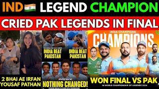 India Champions Defeat Pakistan in The Final of the World Championship of Legend 2024 | Pak Reaction