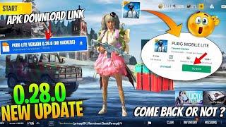 Finally Pubg Lite New Update Today 0.28.0  Pubg Lite New Update 0.28.0  Comeback Update 