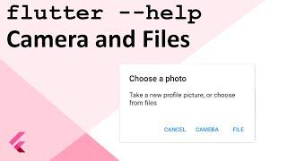 Get a Photo in Flutter (file or camera)