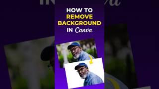 Easy & Quick Way to Remove Background in Canva  #canva #viral #shorts