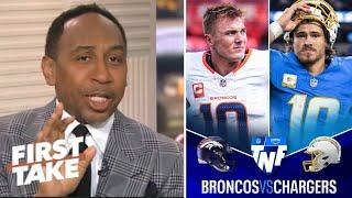 FIRST TAKE | Stephen A. Smith bold-prediction to Broncos vs. Chargers Week 16: "Bo Nix or Herbert?"