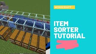 How to make an item sorter | Minecraft tutorial